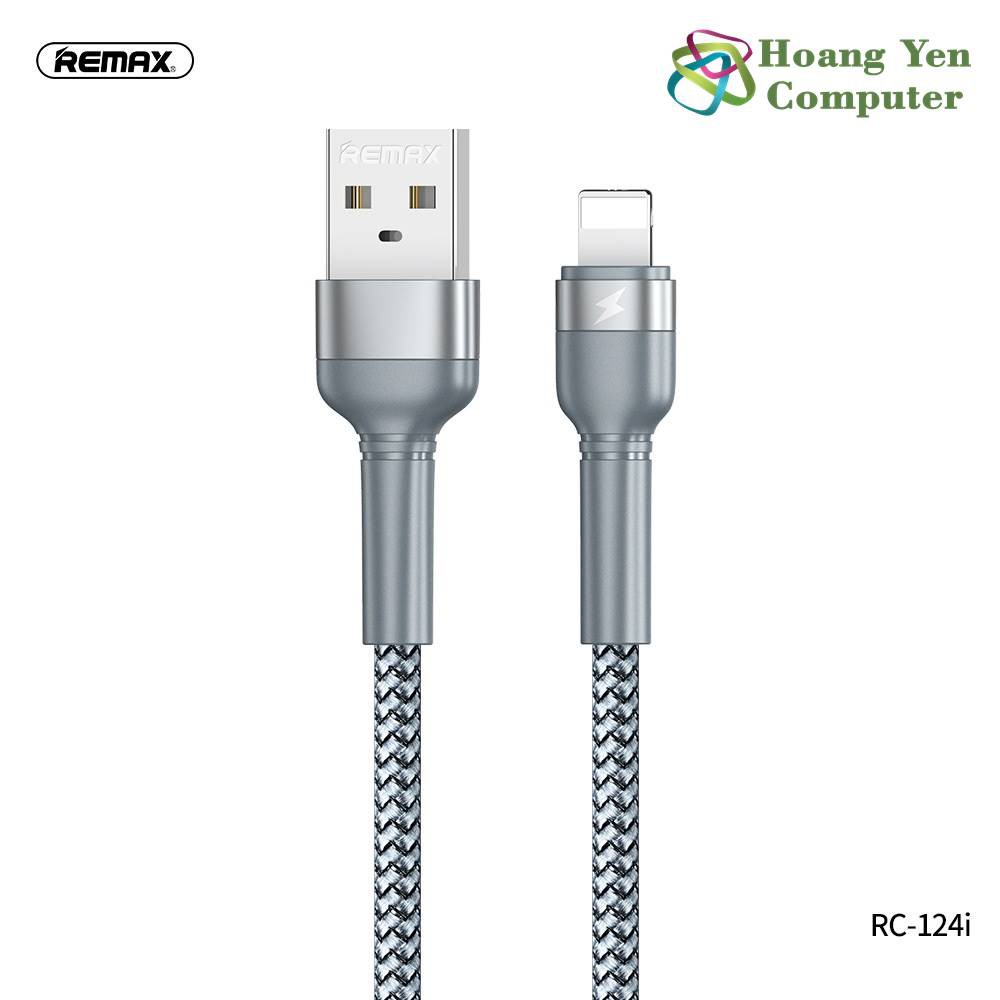 Cáp Sạc Nhanh Remax RC-124i (Dây Dù cho IP Dài 1M) - BH 3 tháng 1 đổi 1 (MÀU SẮC NGẪU NHIÊN)