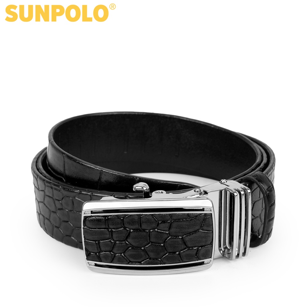 Ảnh Thắt lưng nam da bò SUNPOLO khóa cài tự động BSAL50 2