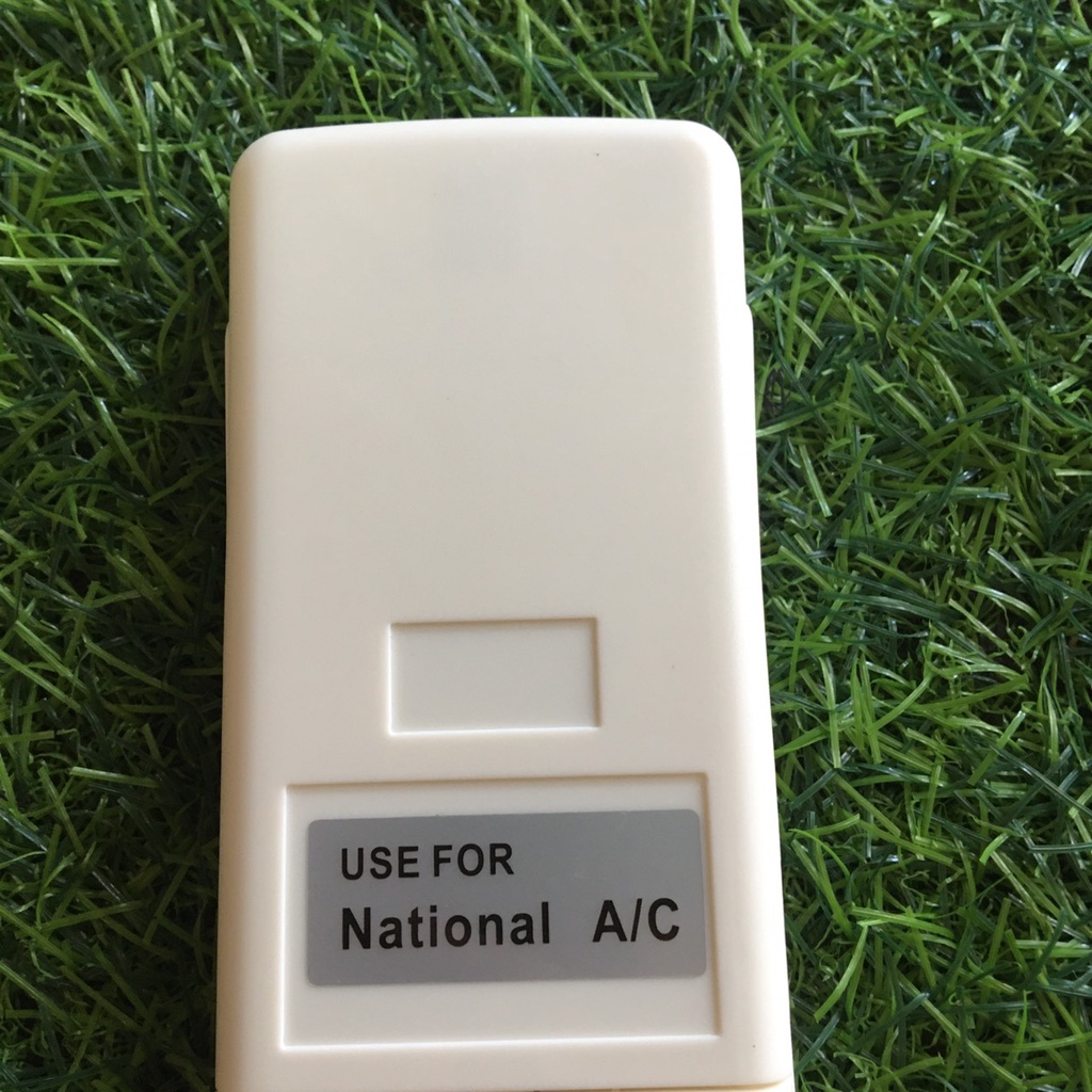 Điều khiển điều hòa NATIONAL A/C lắp ngập - Có nút ON/OFF màu xanh dương - Tặng kèm pin và bảo hành 3 tháng