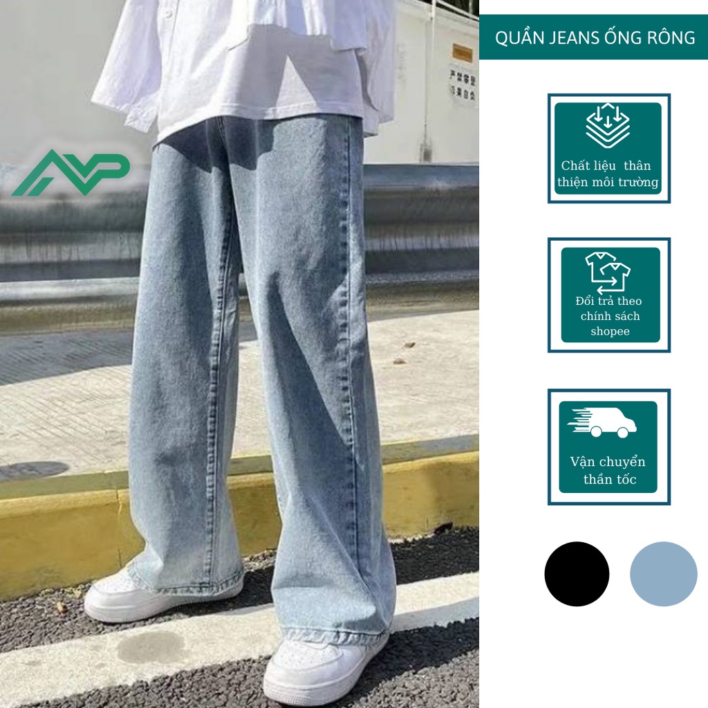 Quần jeans bò nam nữ NPV cá tính phong cách Hàn Quốc năng động