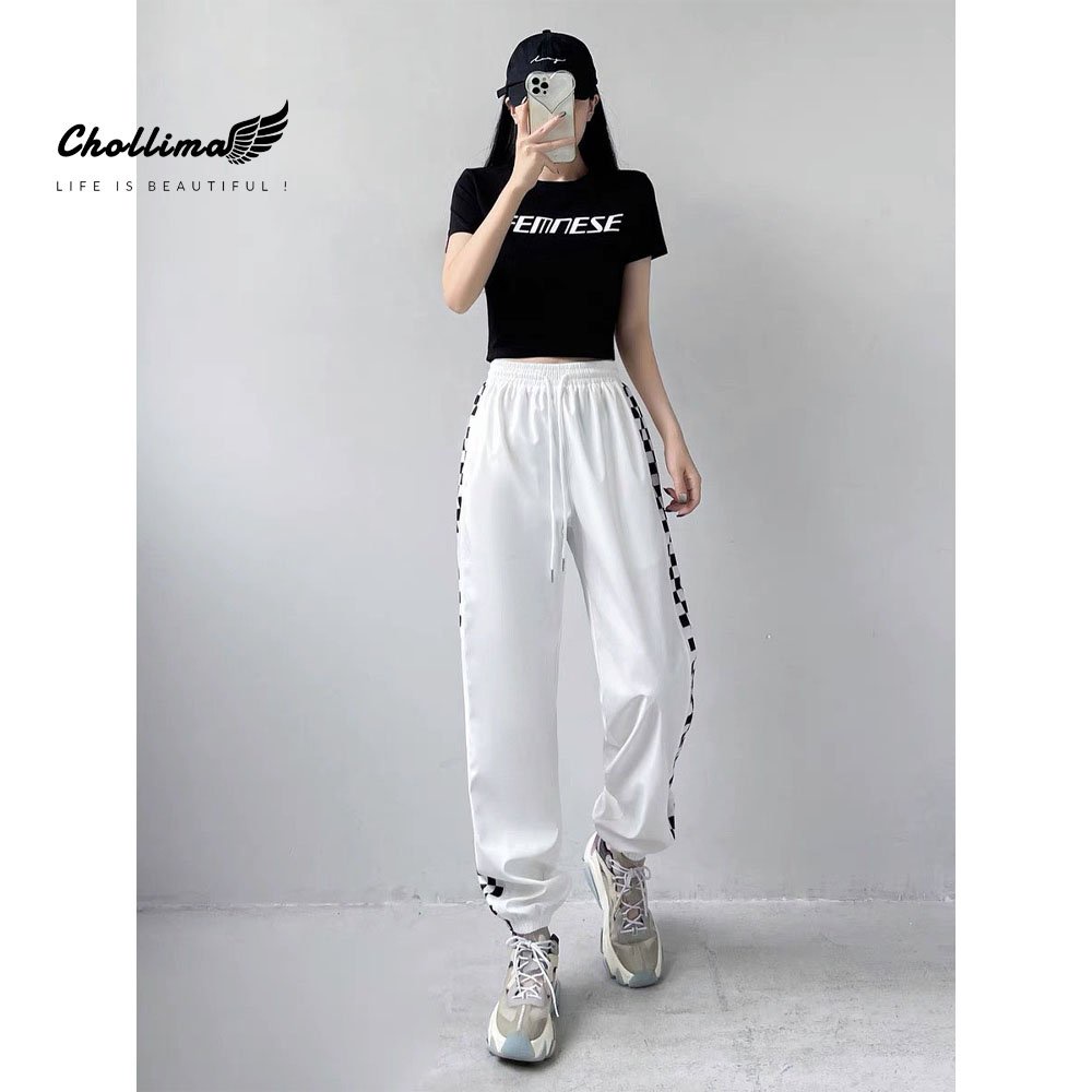 Ảnh Áo thun croptop tay lỡ Chollima in chữ FEMNESE AT451 chất vãi dày dặn co giãn 4 chiều 3