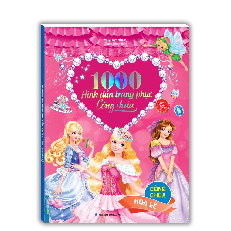 Ảnh Sách - 1000 hình dán trang phục công chúa - Công chúa hoa lệ 1