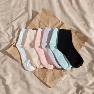 [Có sẵn] BASIC SOCKS độc quyền Kawaii- VỚ TẤT 1000% cotton (ĐÃ BÁN ĐƯỢC HƠN 5K ĐÔI. Ảnh thật tự chụp) bv
