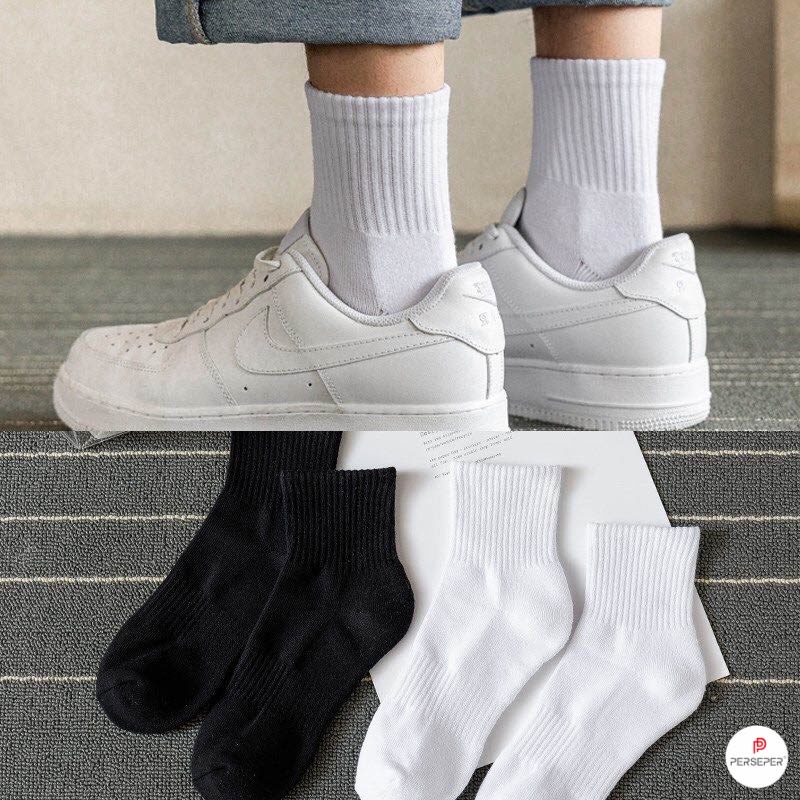Tất vớ nam nữ chất liệu vải Cotton co giãn bốn chiều, phong cách đơn giản - Ekiu Shop