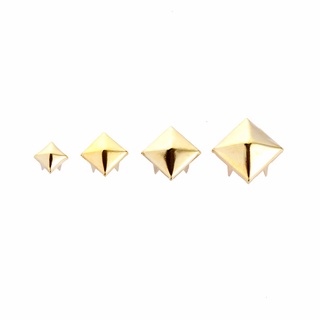 Risedot 100 đinh tán hình vuông cỡ 6/8/10/12mm bằng đồng chuyên làm đồ da thủ công