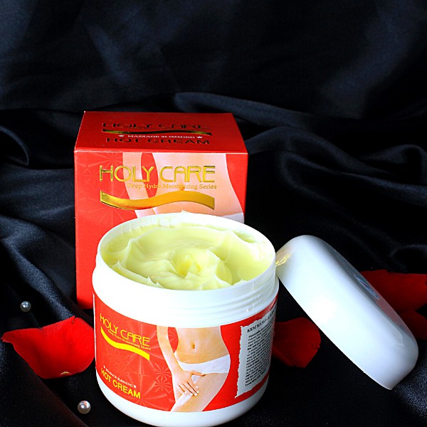 [Tặng kèm bông phấn]Kem tan mỡ cao gừng Hot Cream Holy Care 300g DATE 9/2026