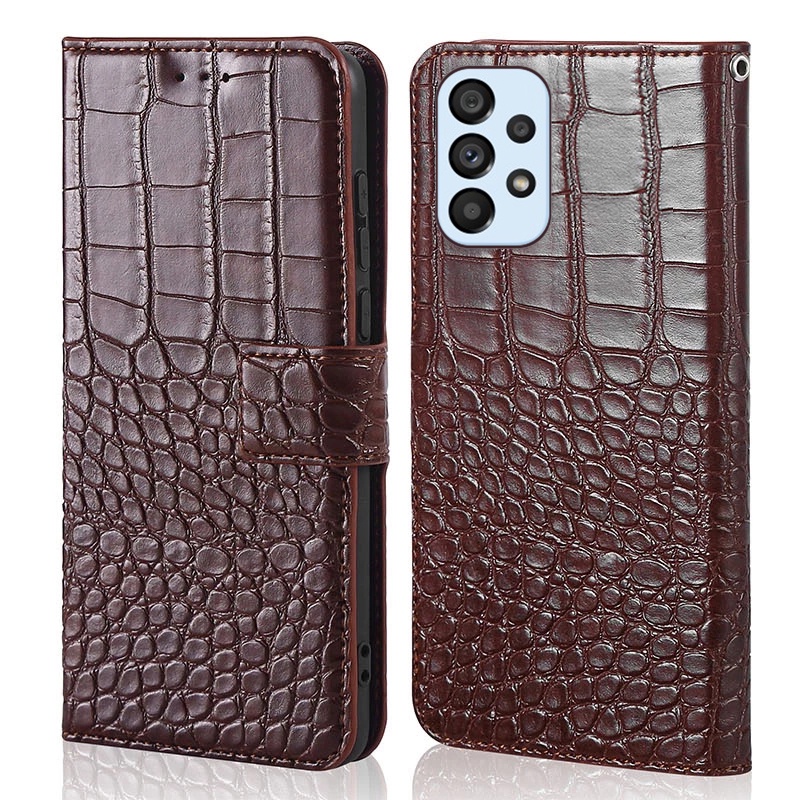 Ốp Lưng Da Nắp Gập Màu Trơn Cho Samsung Galaxy A13 A23 A33 A53 A73 5G 4G