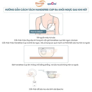 Bộ cup hút sữa rảnh tay speCtra Handsfree