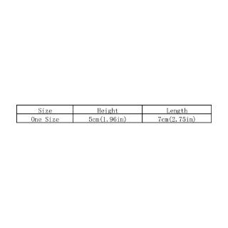 Lược cài tóc 15 răng bằng nhựa 7x5cm