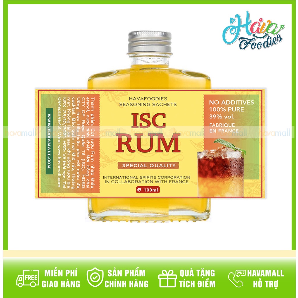 [HÀNG CHÍNH HÃNG] Tinh Chất R.ượu Rum Flavoring Rum Extract Shopee