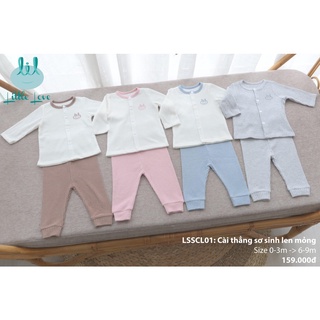 Bộ và quần áo body Little Love len mỏng cho bé sơ sinh