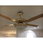 QUẠT TRẦN CÓ CHÙM ĐÈN THỦY TINH PHONG CÁCH TÂN CỔ ĐIỂN CHÂU ÂU VỪA LÀM QUẠT TRẦN, VỪA LÀM ĐỒ TRANG TRÍ TRONG GIA ĐÌNH — ảnh 3