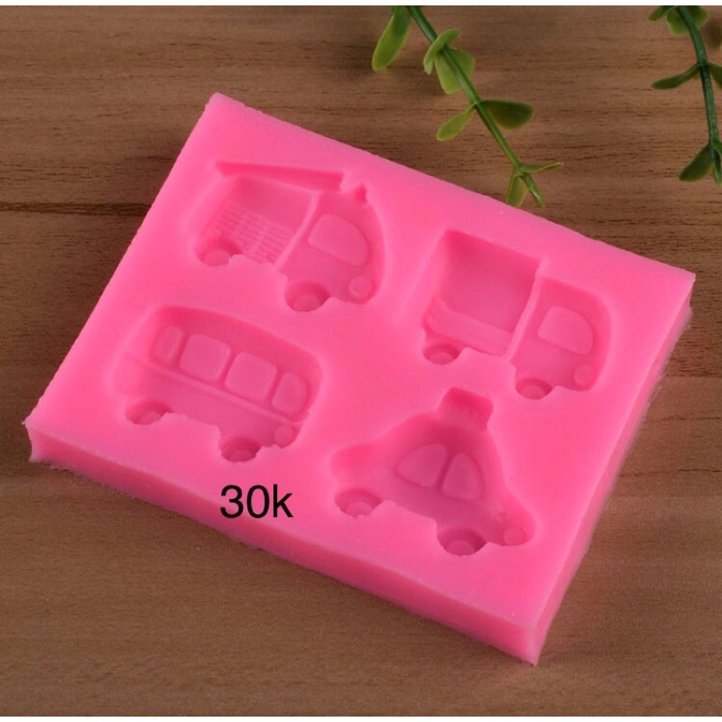 Khuôn silicon Vỉ 4 xe ô tô nhỏ