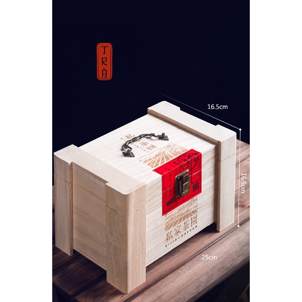 Thiết quan âm thượng hạng bằng gỗ cao cấp, 500g trà thượng hạng chia 64 túi nhỏ,thích hợp làm quà lễ