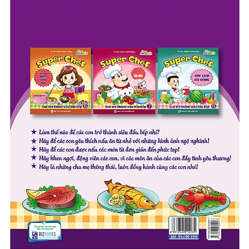 Sách Bizbooks - Super Chef: Con trở thành siêu đầu bếp 5 - các món Hải sản