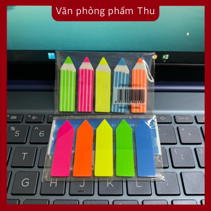 Giấy note phân trang nhựa 5 màu | Shopee Việt Nam
