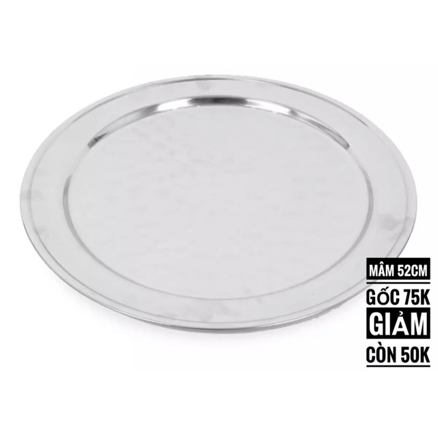 Mâm vành inox 52cm | Shopee Việt Nam