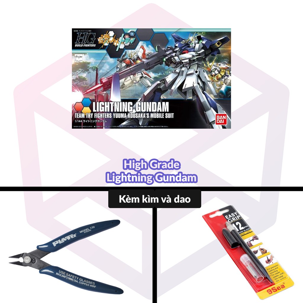 Mô Hình Gundam Bandai HG 020 Lightning Gundam 1/144 Build Fighters Try  [GDB] [BHG] | Shopee Việt Nam