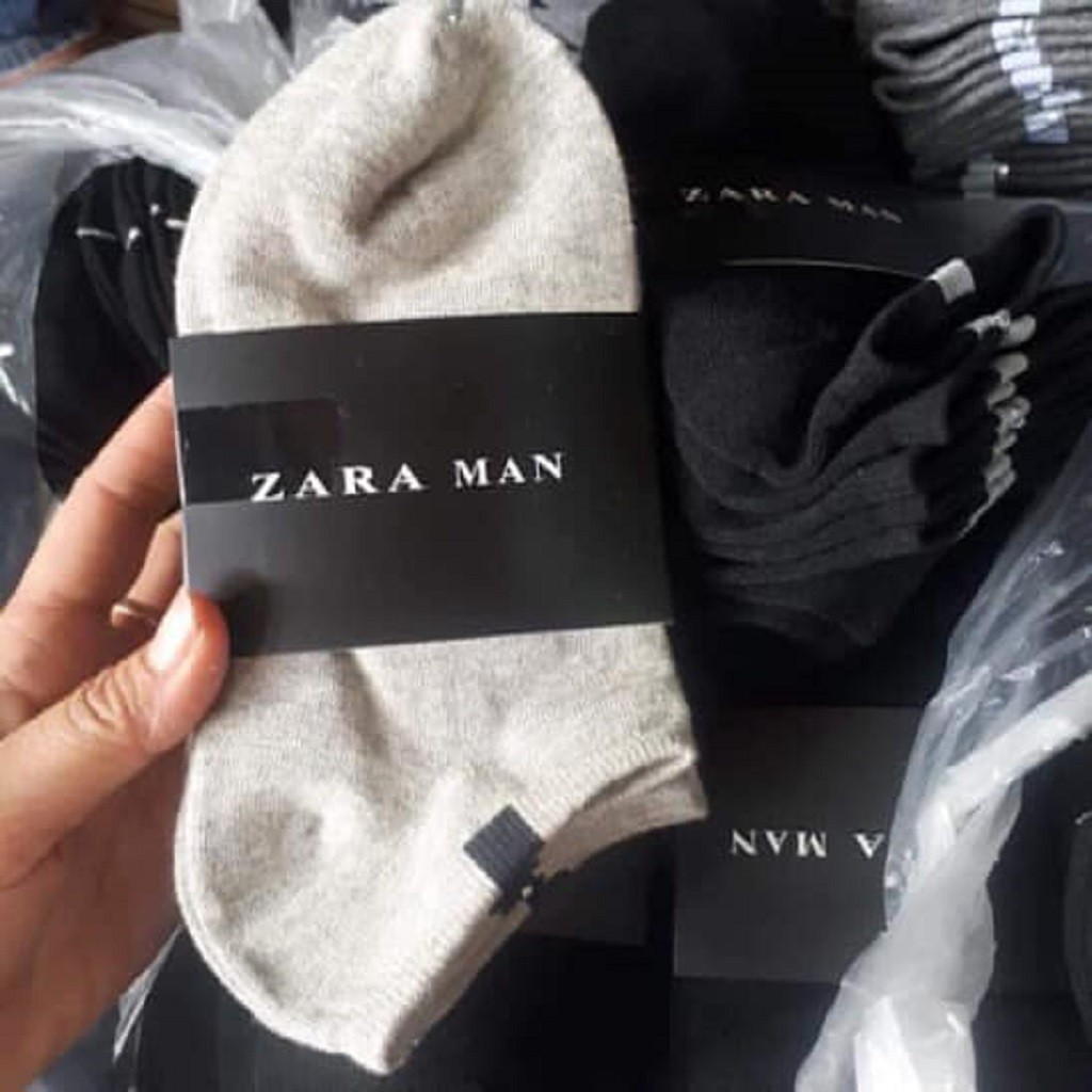 [COMBO] Tất Vớ Zara Trơn Cổ Ngắn Thời Trang- Vớ Nam, Nữ Cao Cấp Basic Cotton 100% Co Giãn Thấm Tốt Nhập Khẩu Chính Hãng#