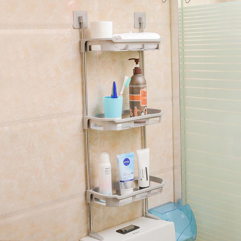 Kệ nhựa đa năng nhà tắm nhà vệ sinh 2,3 tầng kệ bồn cầu tiết kiệm không gian hít chân không gắn tường  aladanh-net-vn