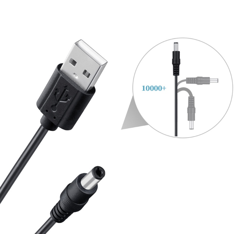 Cinna 8 trong 1 5V USB sang DC 5 5x2 1mm Cắm Dây Sạc Cho Quạt Loa Router LED