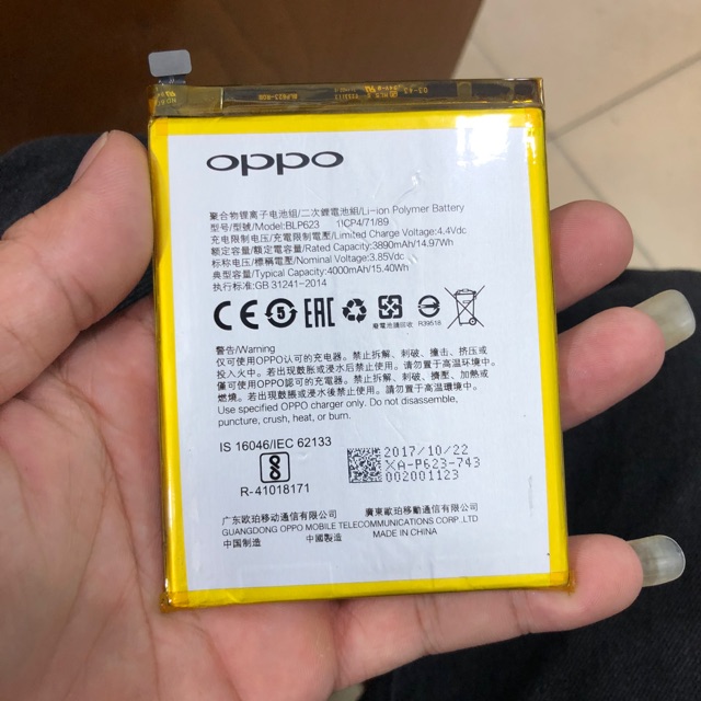 Pin oppo F3 plus zin chính hãng Shopee Việt Nam