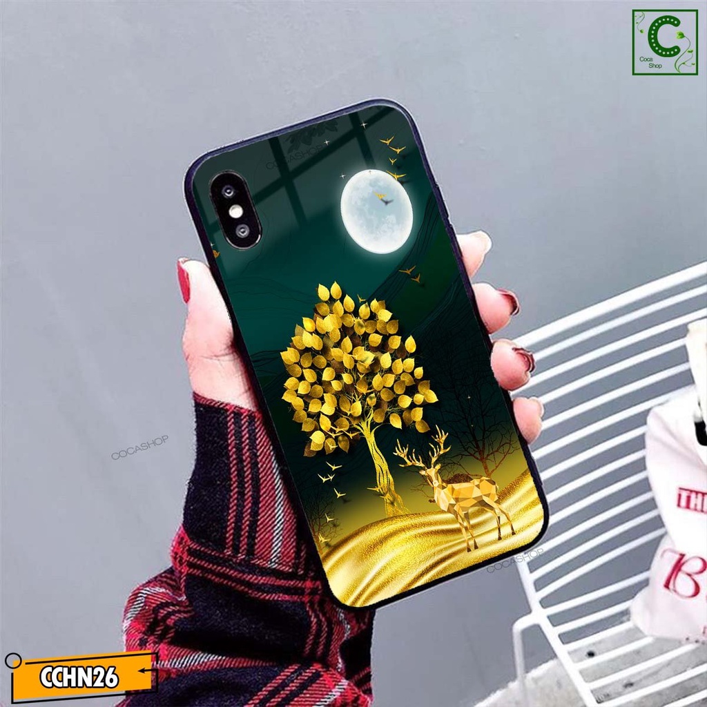 Ốp lưng iphone cao cấp  - Kim tiền vàng may mắn bên hươu tài lộc - 6/6plus/6s/6splus/7/7plus/8/8plus/x/xr/xs/11/12..