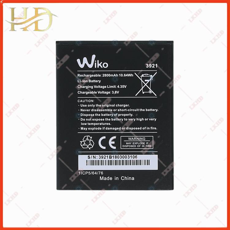 Batterie Wiko Batteria Sostitutiva WIKO 2800mAh Per Lenny 5 E Robby 2 - Codice BLT3921, Ricarica Affidabile Batteria Per Robbie 2
