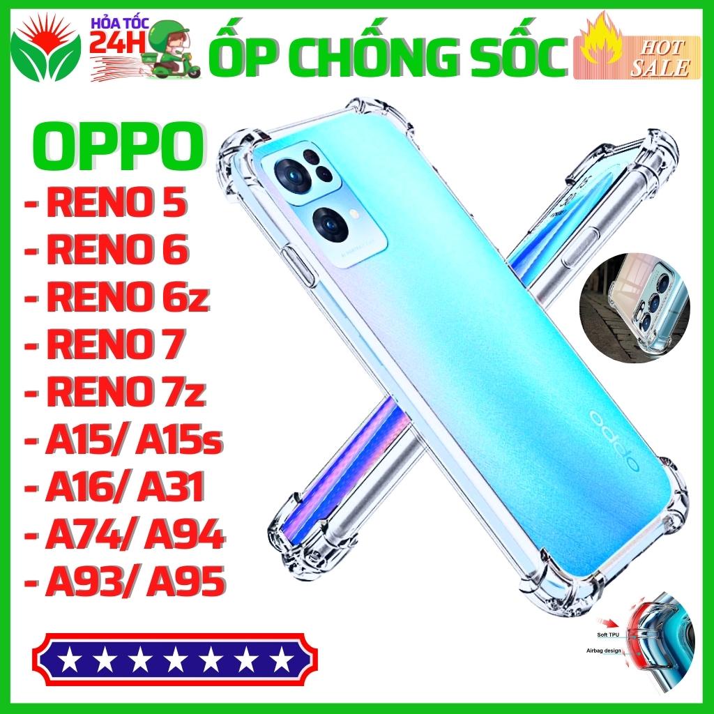 Ốp lưng chống sốc Oppo A15 A15s A16 A31 A55 A57 A74 A76 A93 A94 A95 A96 Reno 4 5 6 6z 7 7z 8 8z 5G A77s A53 A54 A5 A9