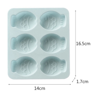 Khuôn Silicon Làm Socola,Thạch Rau Câu,Kẹo Dẻo,Pudding Trang Trí Hình 6 Chú Cá Hồng
