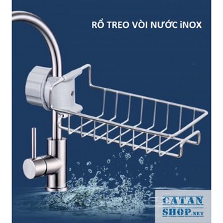 Rổ treo vòi nước rửa chén, giá treo vòi nước phòng tắm tiết kiệm không gian nhà bạn chất liệu Inox bền đẹp GD193