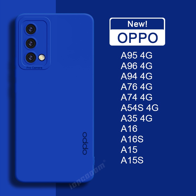 Mới Ốp Điện Thoại Silicon Mềm Mặt Nhám Màu Kẹo Cho oppo a96 a95 a94 a76 a74 a54s a57 a35 a16 a16s a15 a15s f19 pro 4g