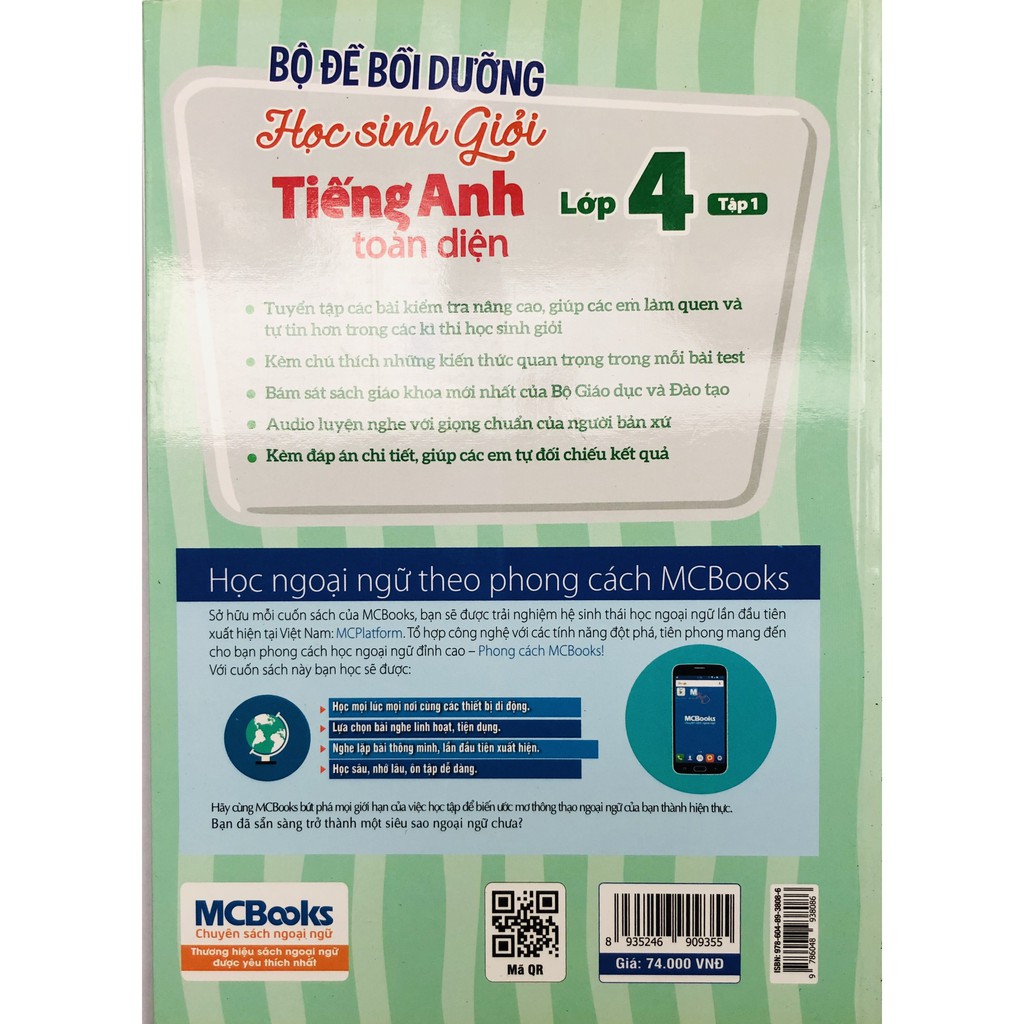 Sách - Bộ Đề Bồi Dưỡng Học Sinh Giỏi Tiếng Anh Toàn Diện Lớp 4 Tập 1