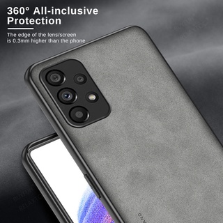 Ốp Điện Thoại Cho Samsung Galaxy A17 A07 A06 A16 A26 A36 A56 A73 A72 A52S 4G 5G Da Cừu Sang Trọng Vỏ Điện Thoại Màu Nguyên Chất Siêu Mỏng Mềm Bảo Vệ Mặt Sau Vỏ Chống Sốc