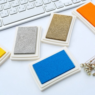 Jianwu 1 Chiếc 15 Màu Mực Lớn Miếng Lót Dầu Người Lập Kế Hoạch Thêu Sò Silicon Tem DIY Nhật Ký Thiệp Chúc Mừng Giấy Gỗ Thủ Công Quà Tặng Văn Phòng Phẩm Đồ Dùng Học Tập