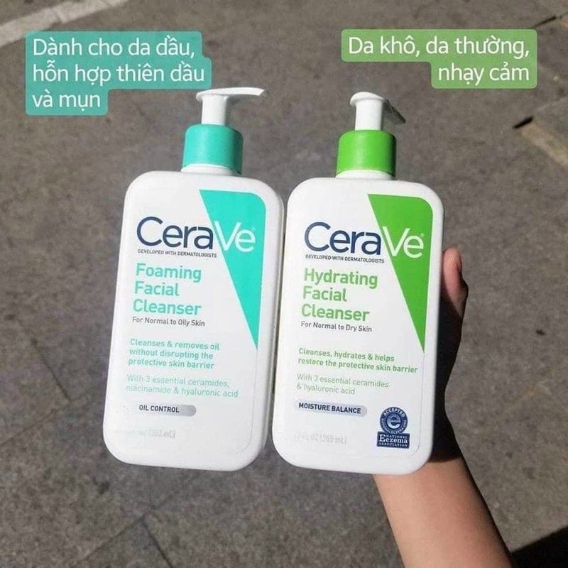 SỮA RỬA MẶT SRM CERAVE DA KHÔ HYDRATING CLEANSER 355ML: | Shopee Việt Nam