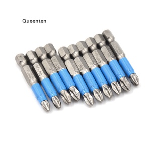 Queenten mới 1 pc 1/4 "hex từ tính không chống trượt tầm xa tua vít điện bits ph2 chiều dài 50mm dụng cụ điện một mặt