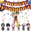 BH2 Naruto Chủ Đề Đảng Decoartion Bộ Trẻ Em Bé Chúc Mừng Sinh Nhật Biểu Ngữ Bánh Topper Xoay Treo Bóng Quà Tặng HB2