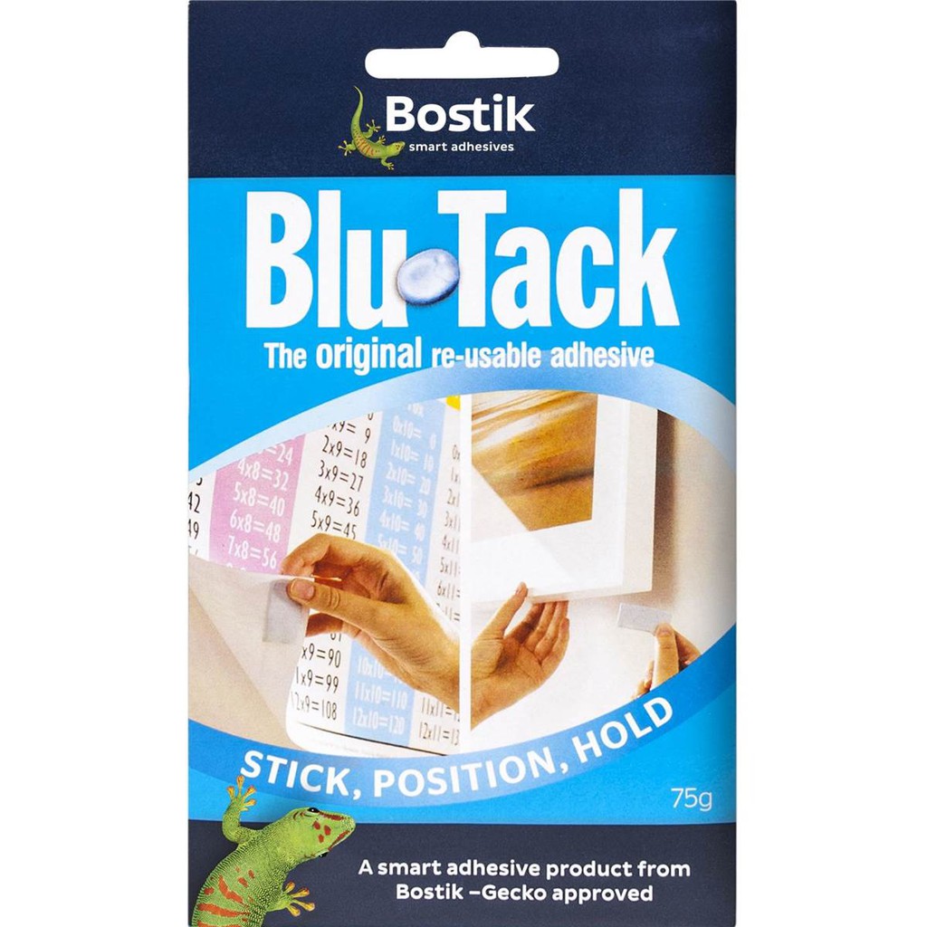 Đất Sét Dính Bostik Blu Tack 75g Blu Tack Reusable Adhesive 75g