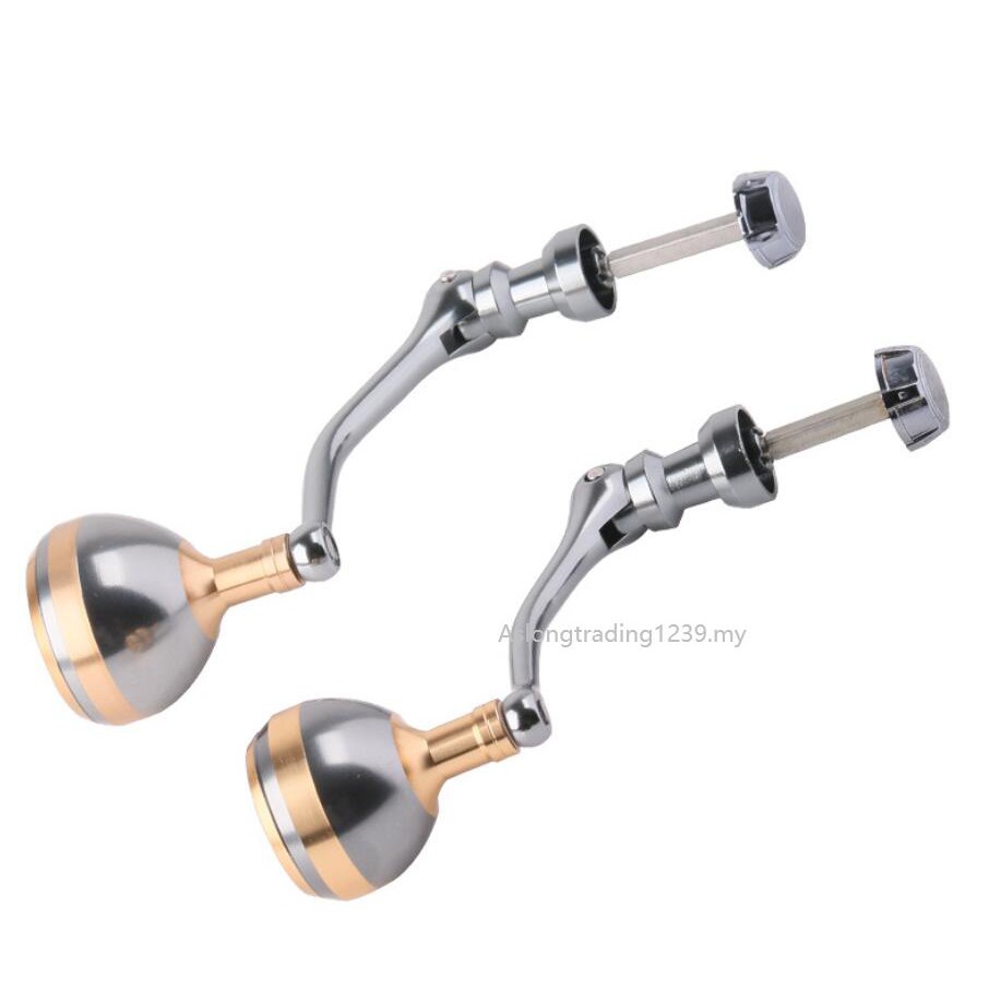 Máy Câu DIY Sửa Chữa Tay Cầm Tất Cả Kim Loại Thay Thế Tay Cầm Điện Hợp Kim Núm Câu Tay Cầm Cho SHIMANO Quay Cuộn Rocker Cánh Tay