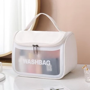 Túi đựng mỹ phẩm túi đựng đồ du lịch bằng nhựa chống thấm WASHBAG gọn nhẹ tiện lợi
