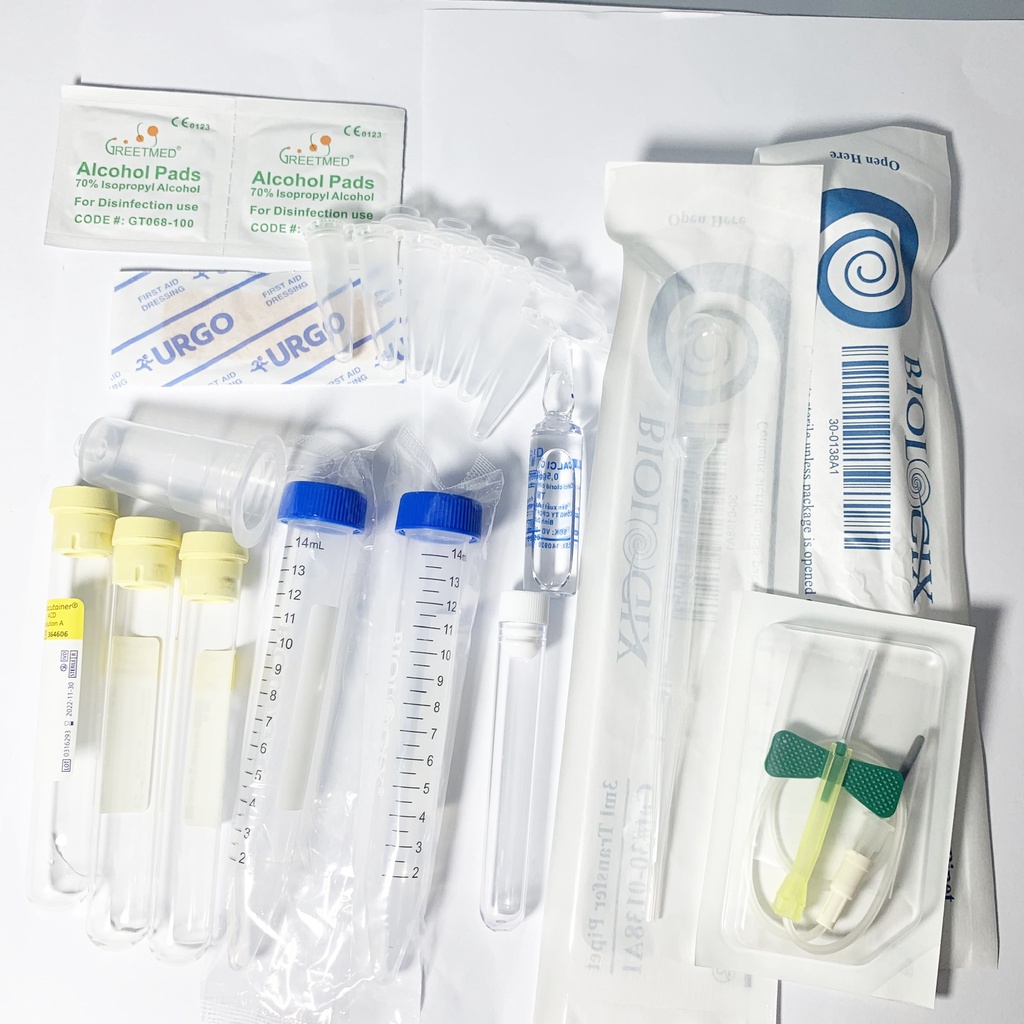 Bộ KIT PRP Pro HÀNG CÔNG TY 12 món (Bộ Kit tách huyết tương giàu tiểu cầu) Dùng ống ACD hoặc BD gel