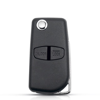 Vỏ Chìa Khóa Điều Khiển Từ Xa 2 Nút Cho Mitsubishi Attrage Mirage G4 Triton Xpander Pajero Xpander Lancer ASX Storm Kuda Outlander L200