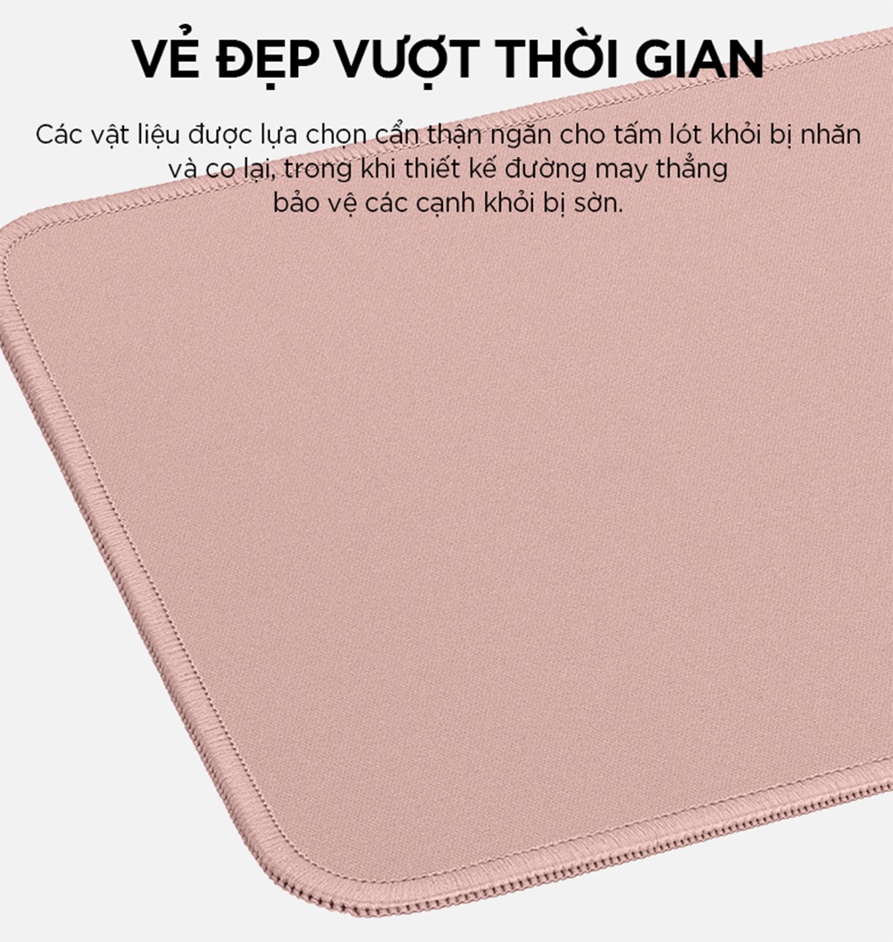 Mô tả Bàn di chuột Logitech Mouse Pad Studio Series - Đế chống trượt, lướt dễ dàng, chống đổ tràn - 8