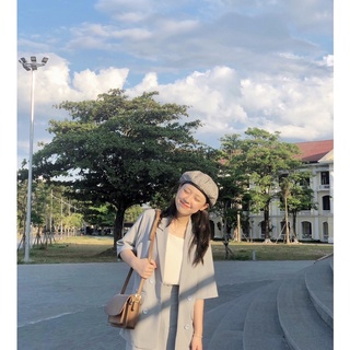 Set áo Blazer nữ ngắn tay+chân váy ngắn Ma Vie
