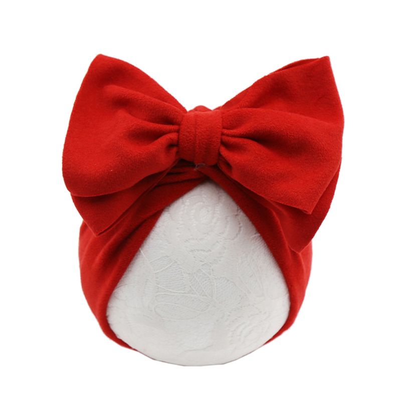 Kikin Bé Gái Nơ Mũ Turban Trẻ Sơ Sinh Đạo Cụ Chụp Ảnh Trẻ Em Beanie Trẻ Em Mũ