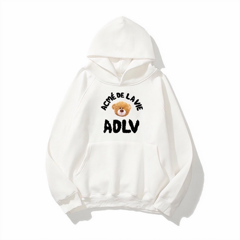 Áo Hoodies Gấu A.D.L .V Nam Nữ In Hình Hai Mặt Form Rộng Unisex By.Huyenstore23