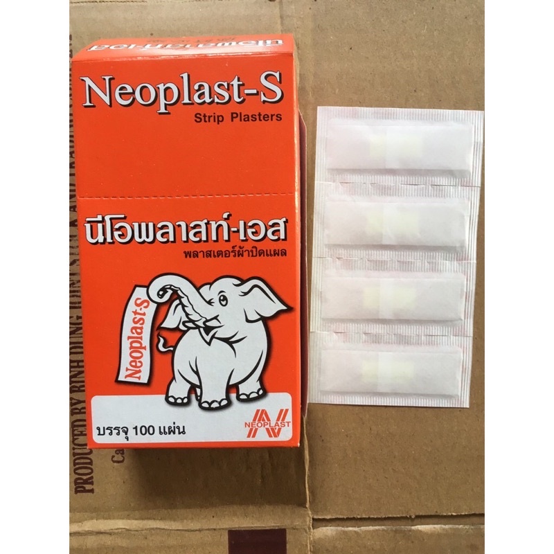 Băng cá nhân con voi Neoplast- S (hộp 100miếng)