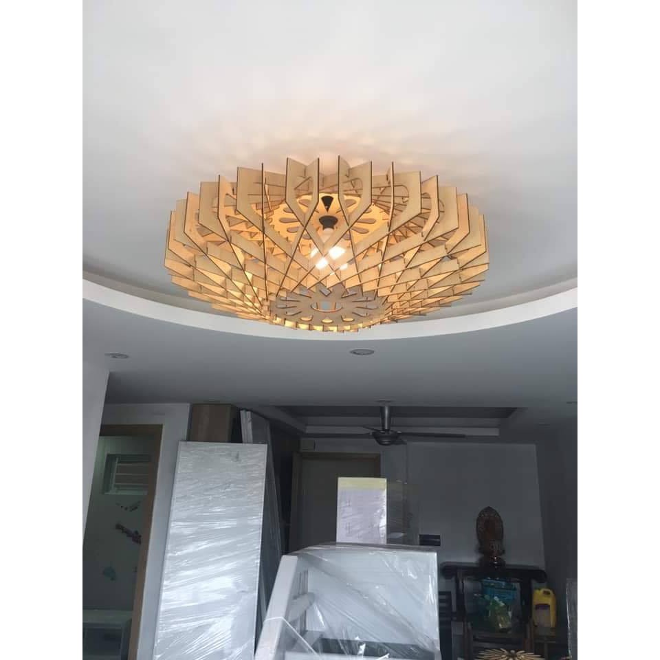 Đèn Gỗ DIY 053 decor trang trí nội thất