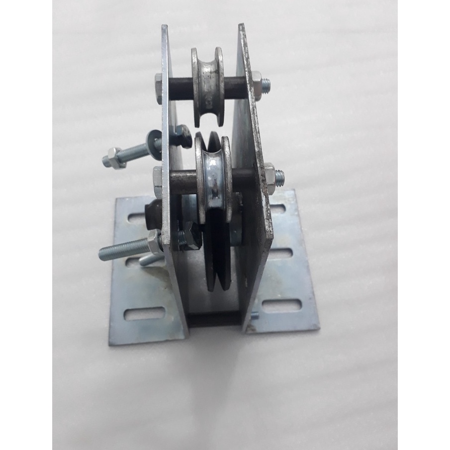 Phụ kiện Puly motor bạt xếp (cụm puly 3 chân), cốt lục giác dùng cho Motor 300-600kg
